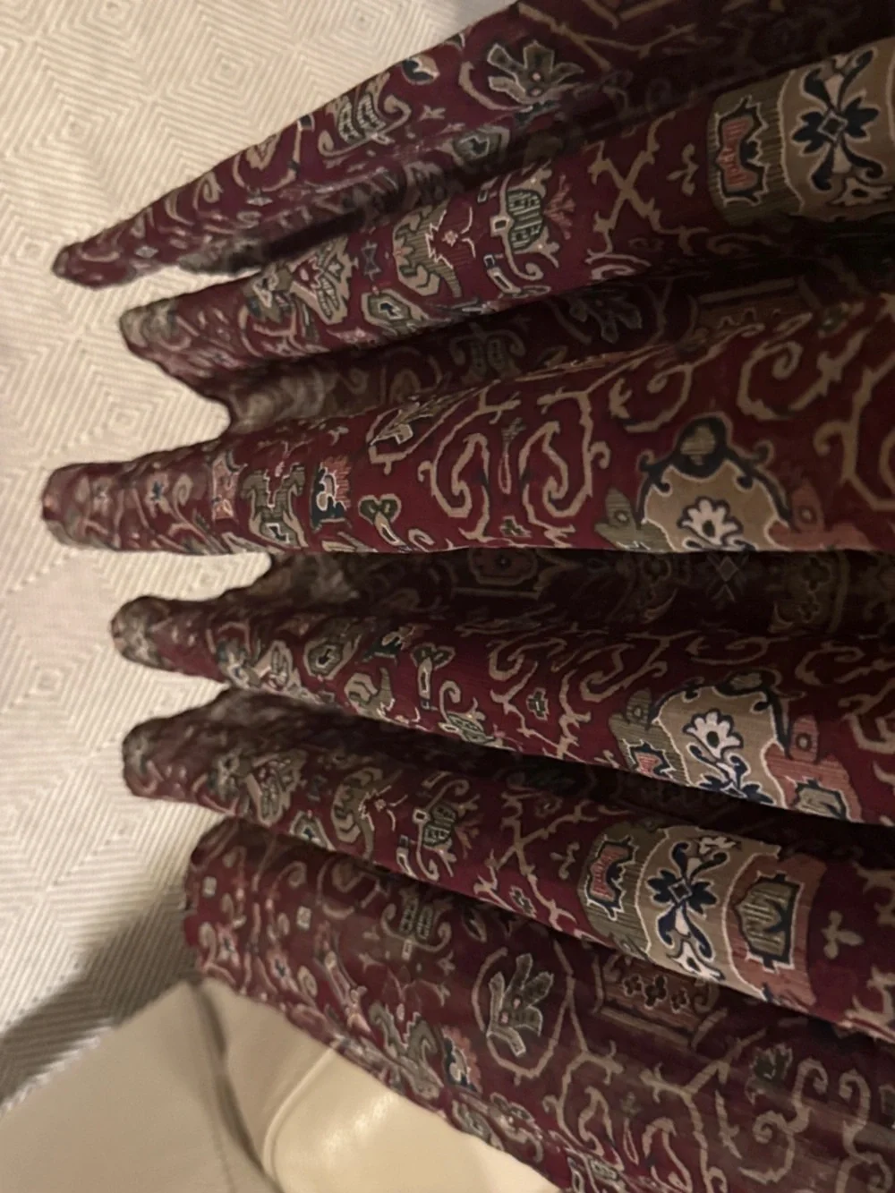 Abercrombie & Fitch Maroon Paisley Maxi Dress